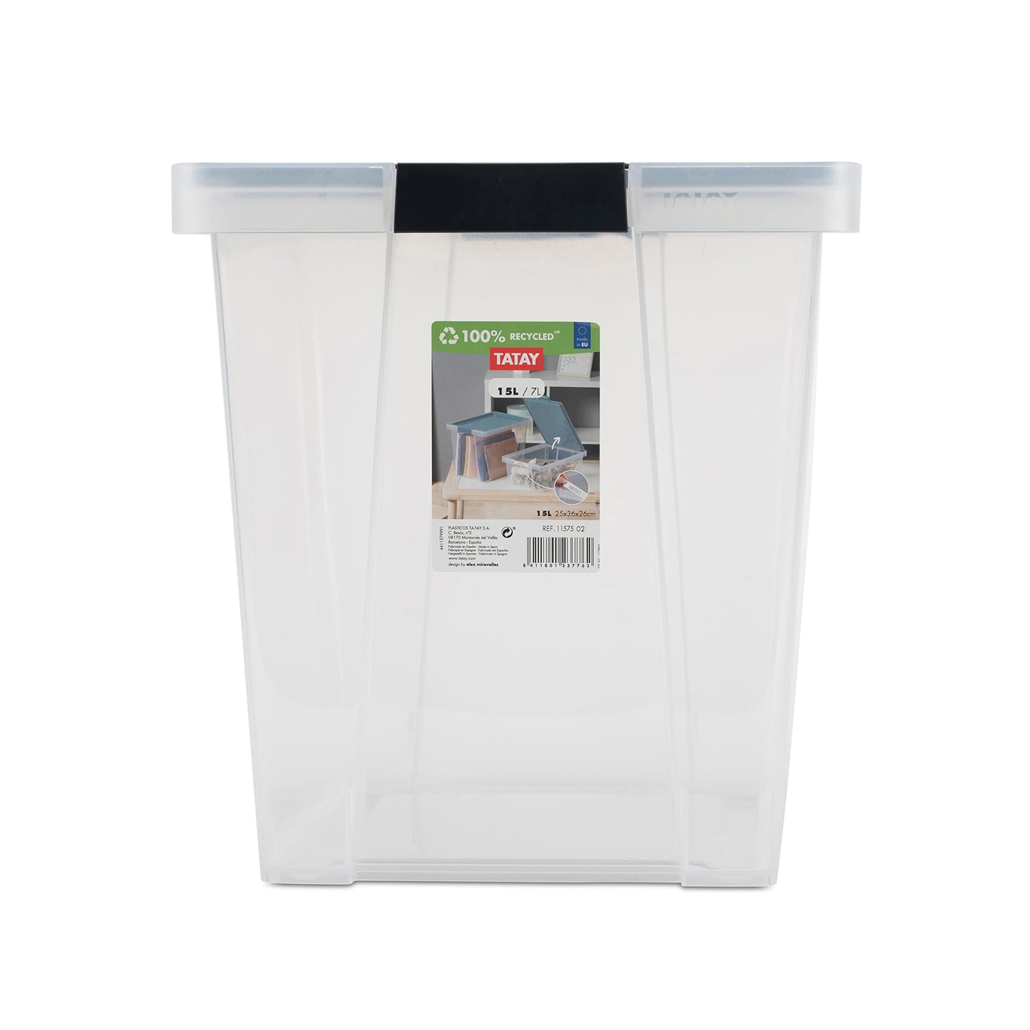 TATAY Storage Box BPA-Free Stackable Design Lid with Hinges Included