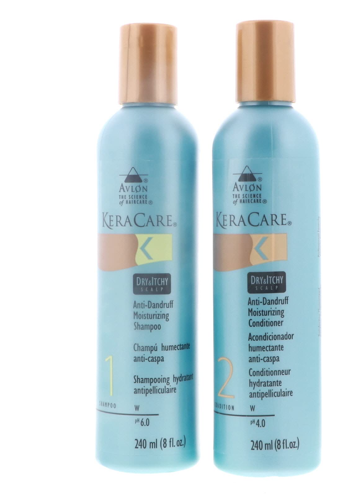 Keracare Dry&Itchy Scalp Moisturizing Shampoo + Conditioner 8oz"Combo Set