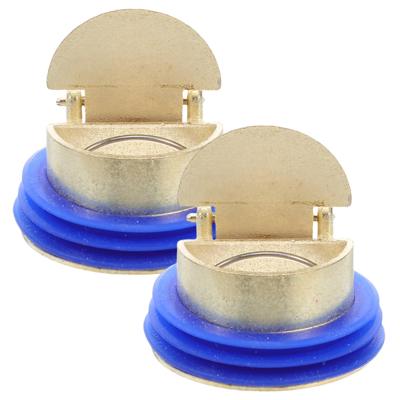 MAGICLULU 2Pcs Shower Drain Backflow Preventer – Copper Alloy Non-Return Drain Valve, Anti-Odour One-Way Floor Insert for Bathroom, Kitchen
