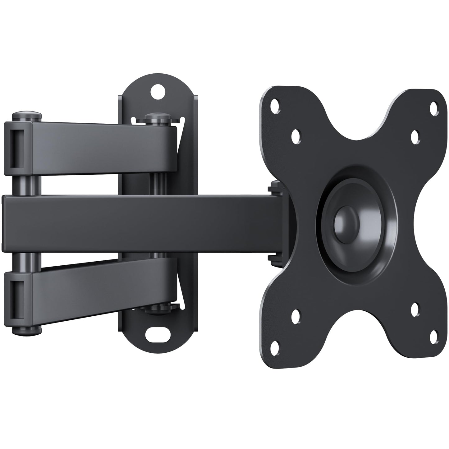 BONTEC Universal Tilting TV Wall Mount, Fits 13-30 Inch Curved and Flat TVs up to 15kg, Full Motion Adjustment, Space-Saving TV Wall Bracket, Retracts