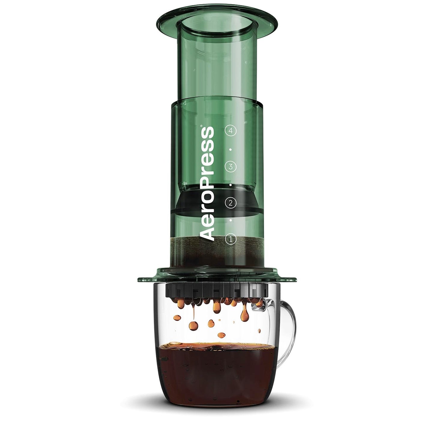 AeroPress Clear Coffee Press  3 In 1 Brew Method Combines French Press, Pourover, Espresso, Full Bodied Coffee Without Grit or Bitterness, Small