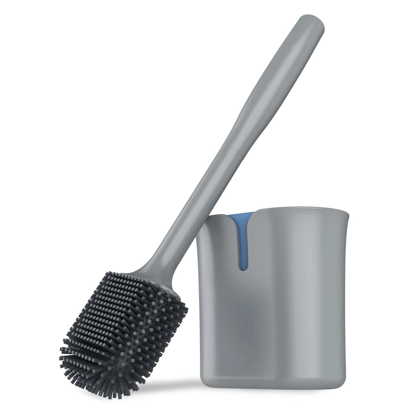 MR.SIGA Toilet Brush and Holder Wall Mounted, grey, 1 Pack