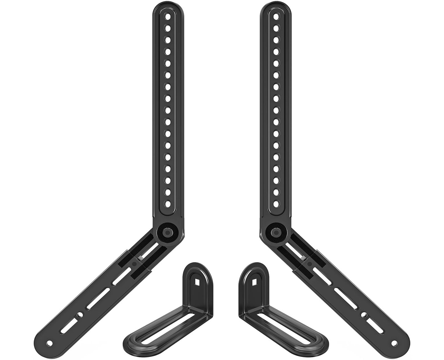 ELIVED Soundbar Bracket Sound Bar TV Mount, for Mounting Above or Under TV with Detachable Extension Plates, Fit Most Soundbar at the Rear up to 6.8