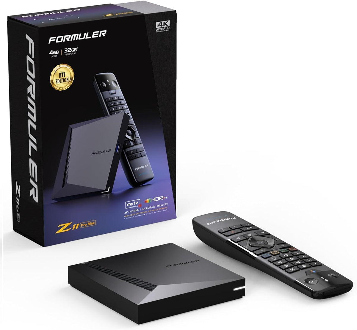 Formuler Z11 Pro MAX BT1 Edition includes GTV-BT1 Bluetooth Remote Control 4K Ultimate Android 11 Mytvonline3 5G TV Box Official UK version UK PLUG BT
