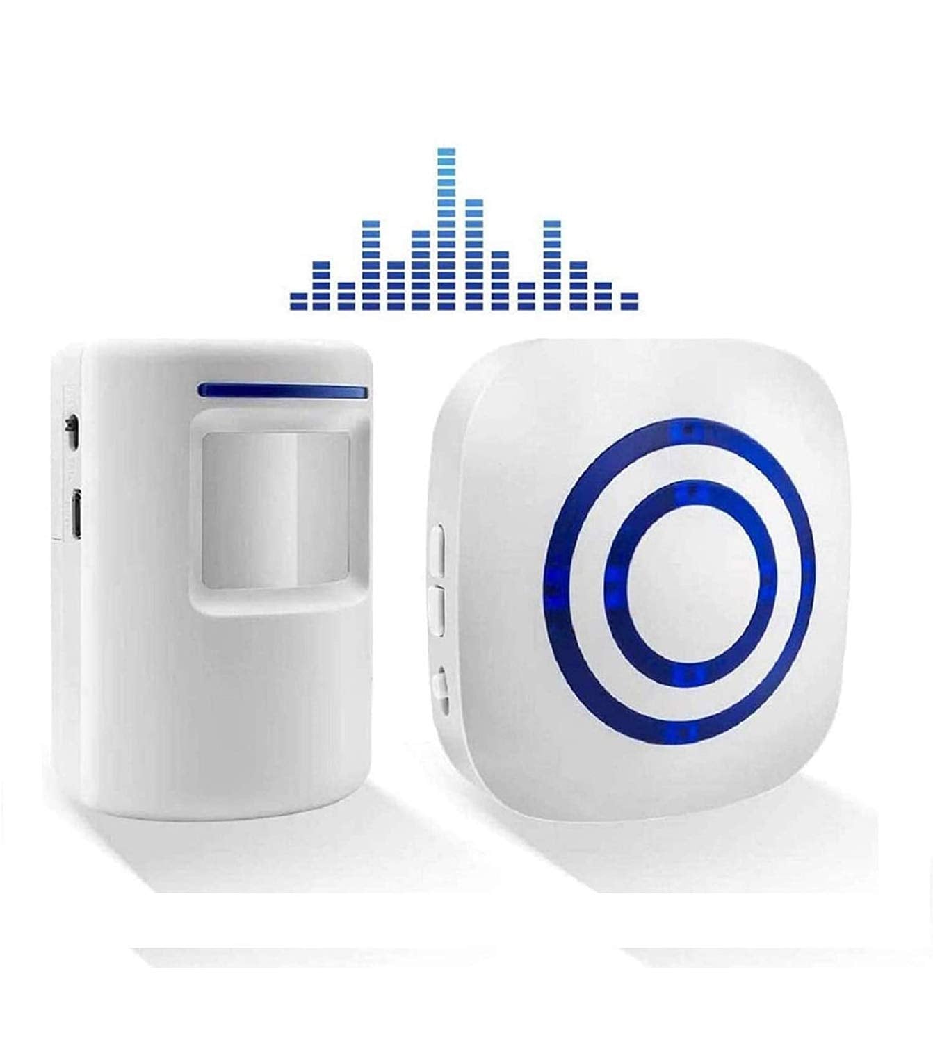 Motion Sensor Door Chime Alarm,BeiLan Wireless Home Security Driveway Doorbell,Visitor Business Door Bell Chime with 1 Plug-in Receiver and 1 PIR
