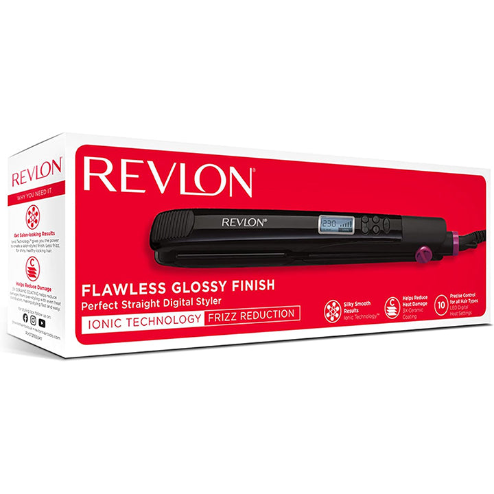 Revlon Perfect Straight 230° Digital Styler for Ultra-Smooth, Frizz-Free Hair & Professional Results