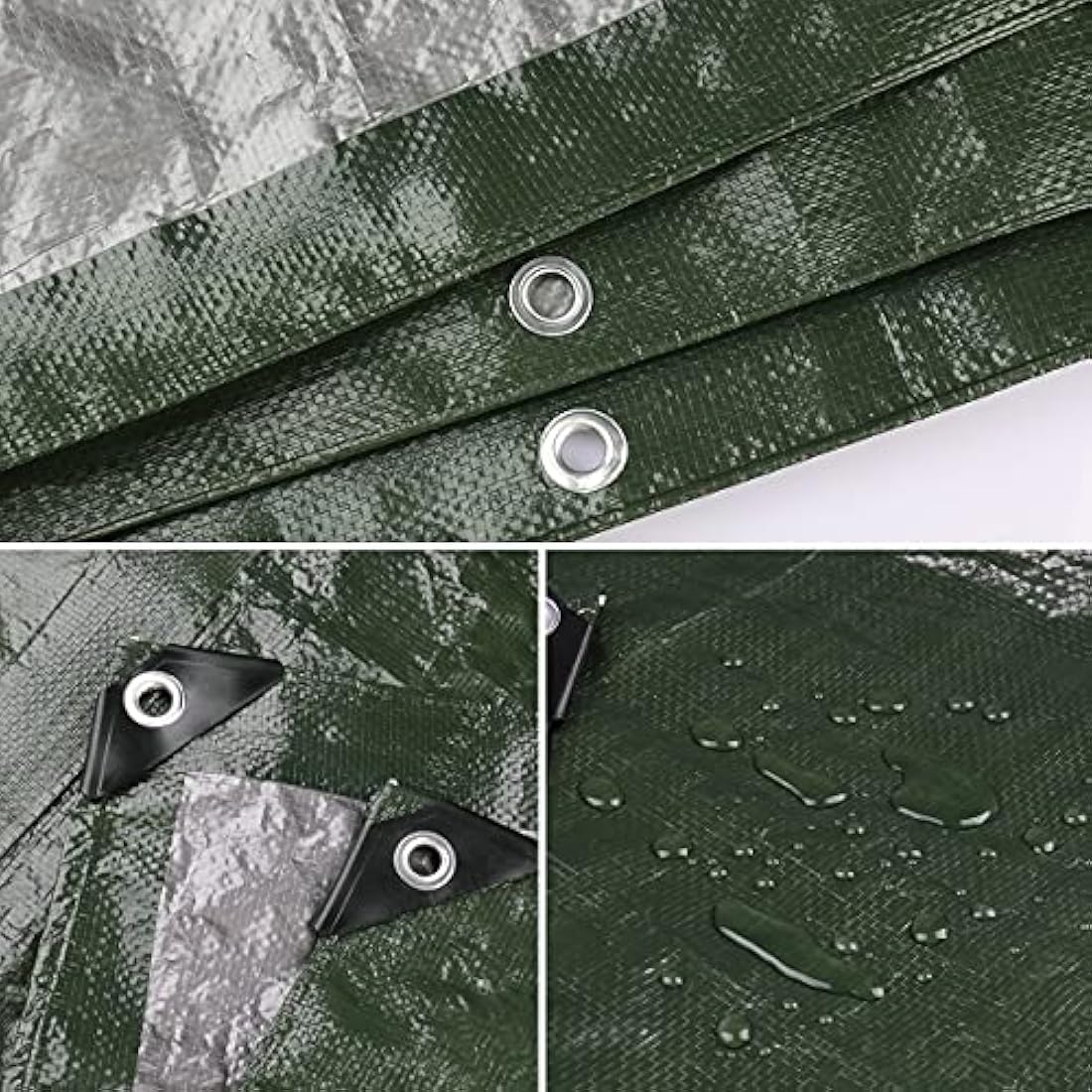Onarway Tarpaulin Waterproof Heavy Duty 3m x 5m 105GSM Tarp Sheet Cover with Reinforced Grommets, Multipurpose For Outdoor Use