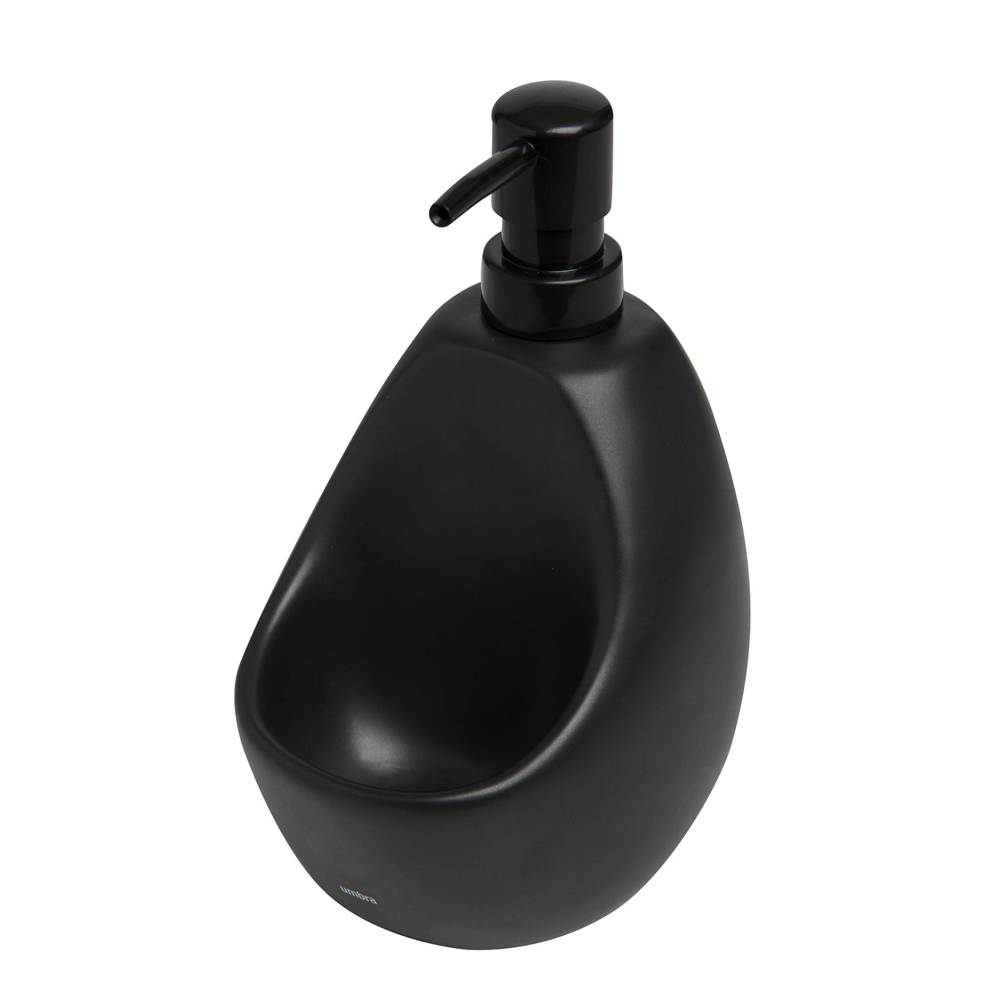 Umbra 330750-040 Joey Soap Pump and Scrubby Holder, Black, 20 x 11 x 13 cm