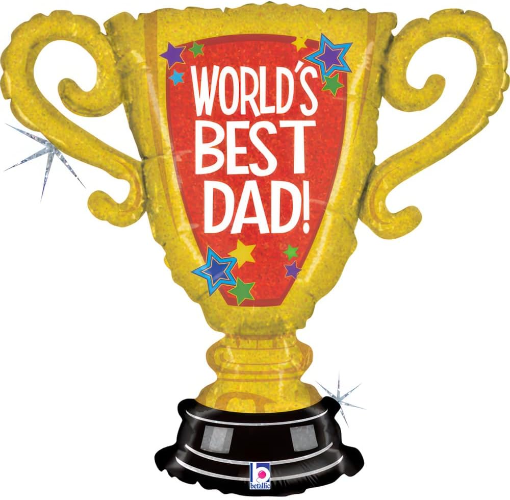 World's Best Dad Trophy 84 cm  baloon