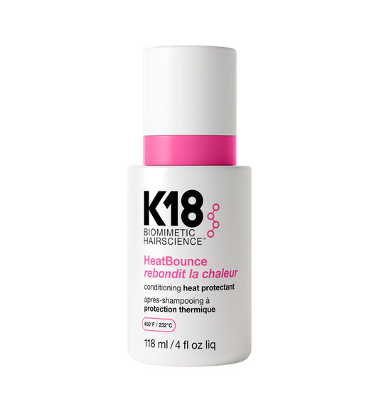 K18 Heatbounce Conditioning Heat Protectant, Leave-In Conditioner, Detangles, Softens & Protects Hair, 118ml