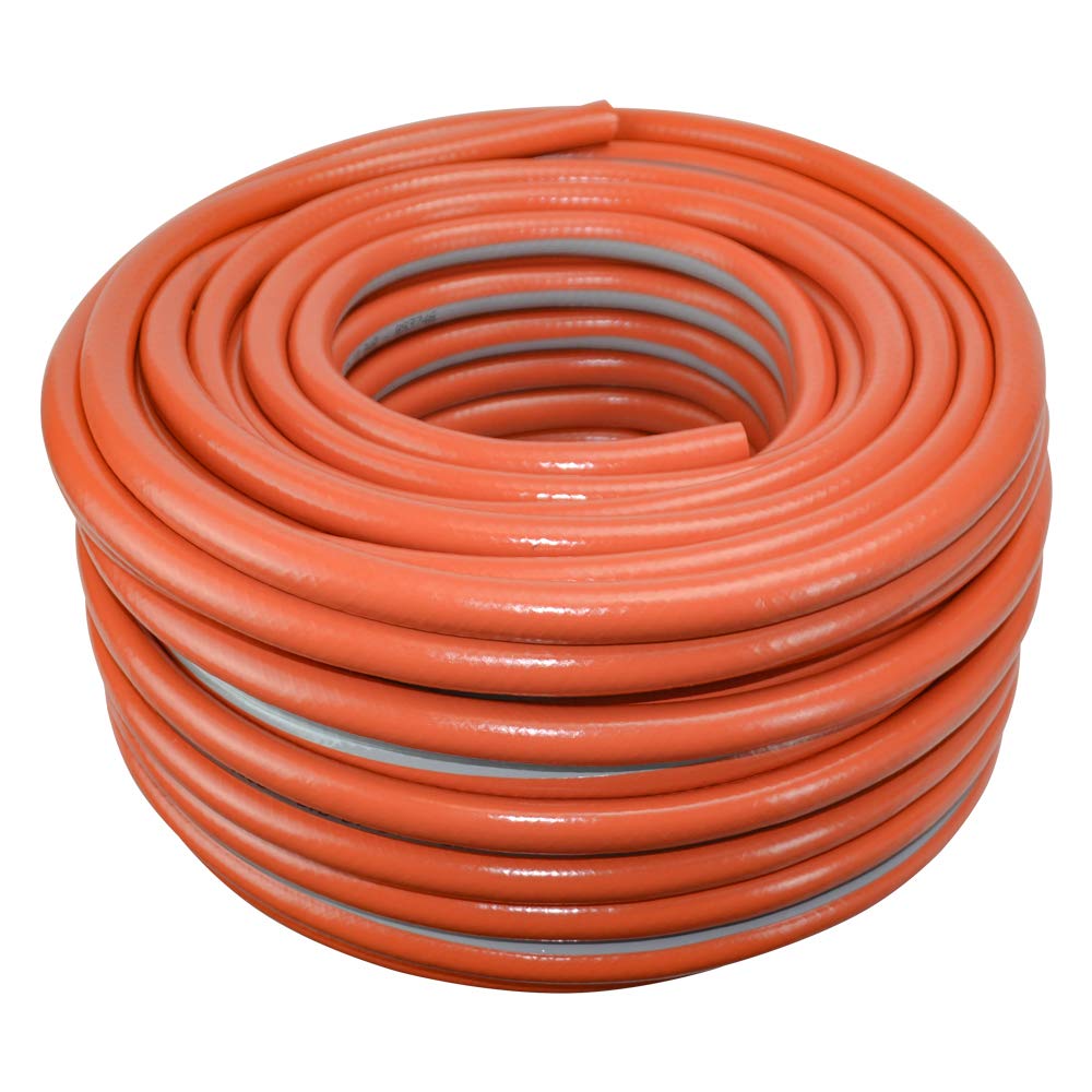 Faithfull FAIHOSE50PRE 50M (164 ft) Prestige Heavy-Duty Reinforced PVC Garden Hose 12.7 mm (1/2 Inch) Diameter, Orange