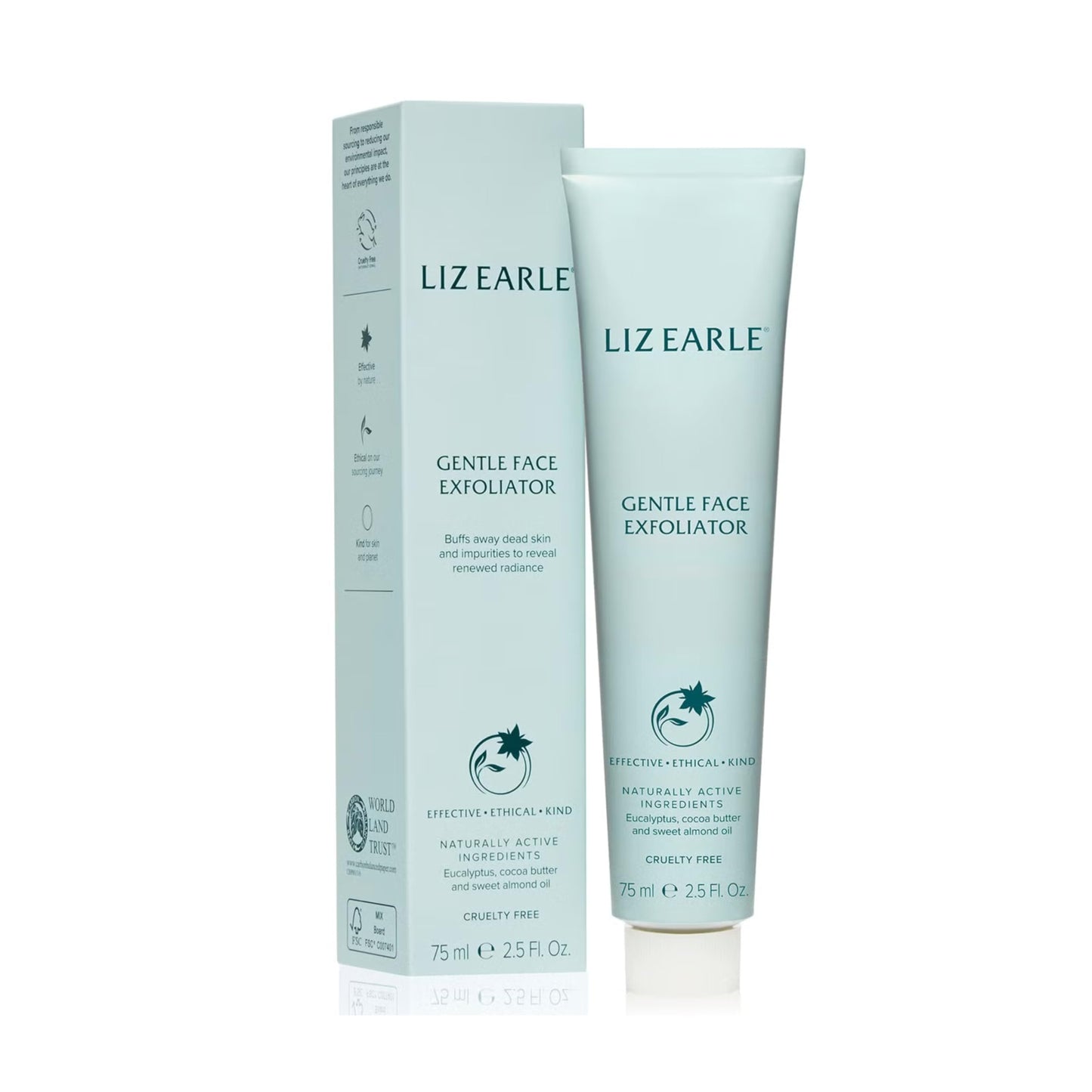 Liz Earle Gentle Face Exfoliator, Refines Surface Texture to Leave Skin Soft and Smooth, 75ml
