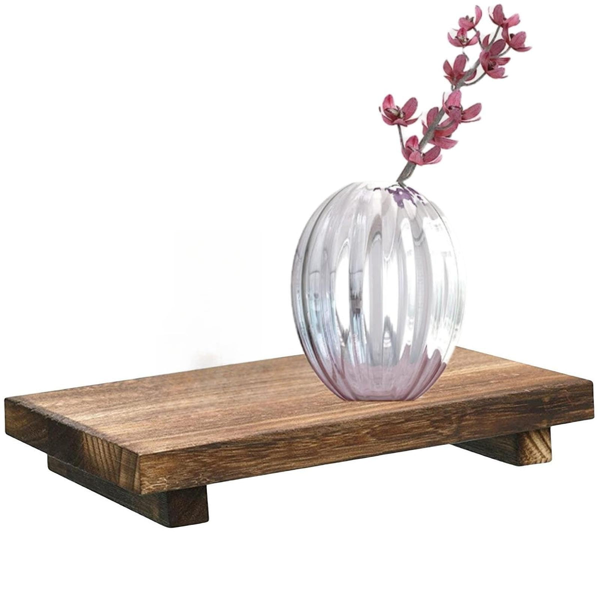 Wooden Small Tray Wood Soap Holder Creative Home Kitchen Home Wooden Base Bracket Ornament for Bottles Plant Makeup Tissues Candles Guest Jewelry Soap
