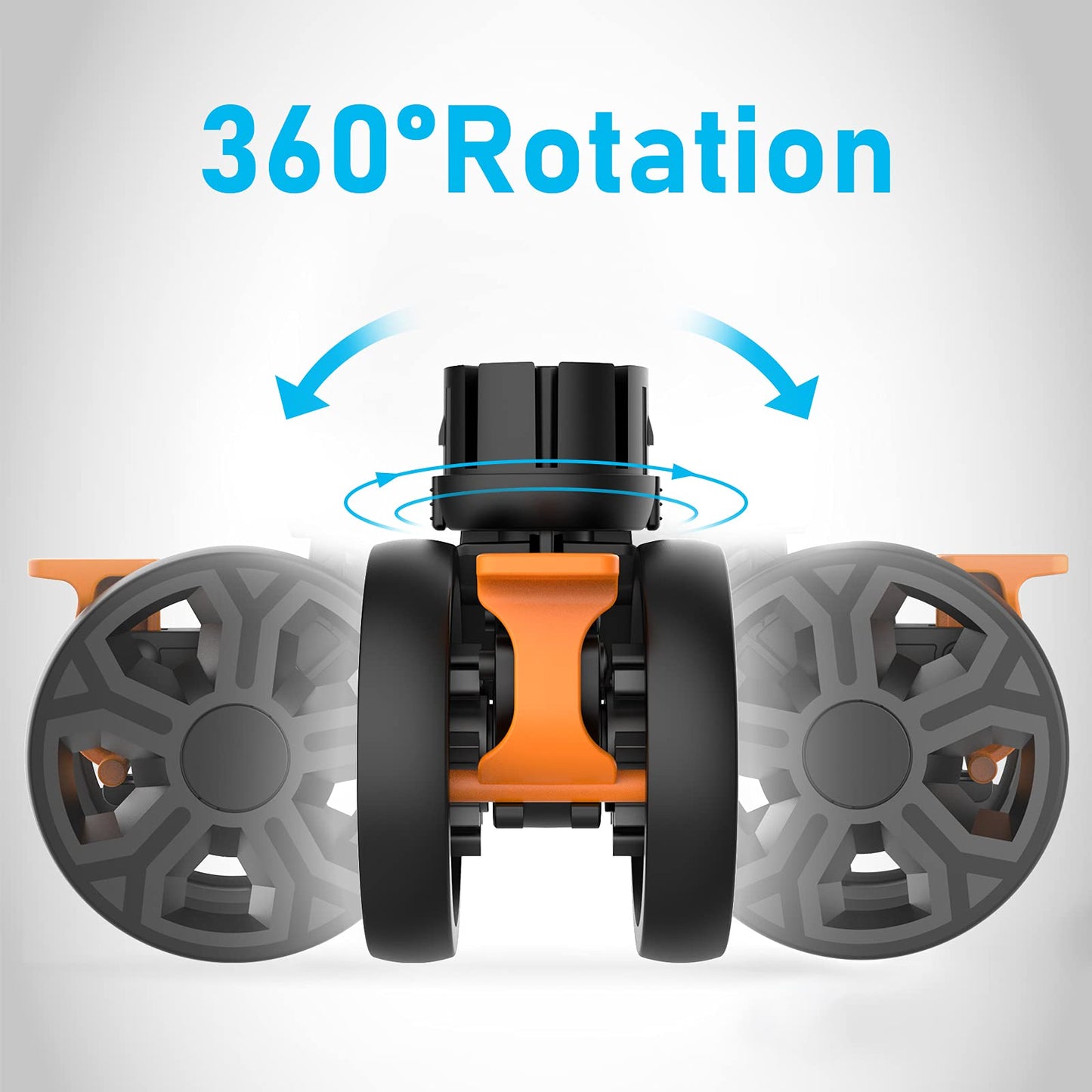 Durable swivel wheels for folding tool cart BY06 (black, 4 pcs.)