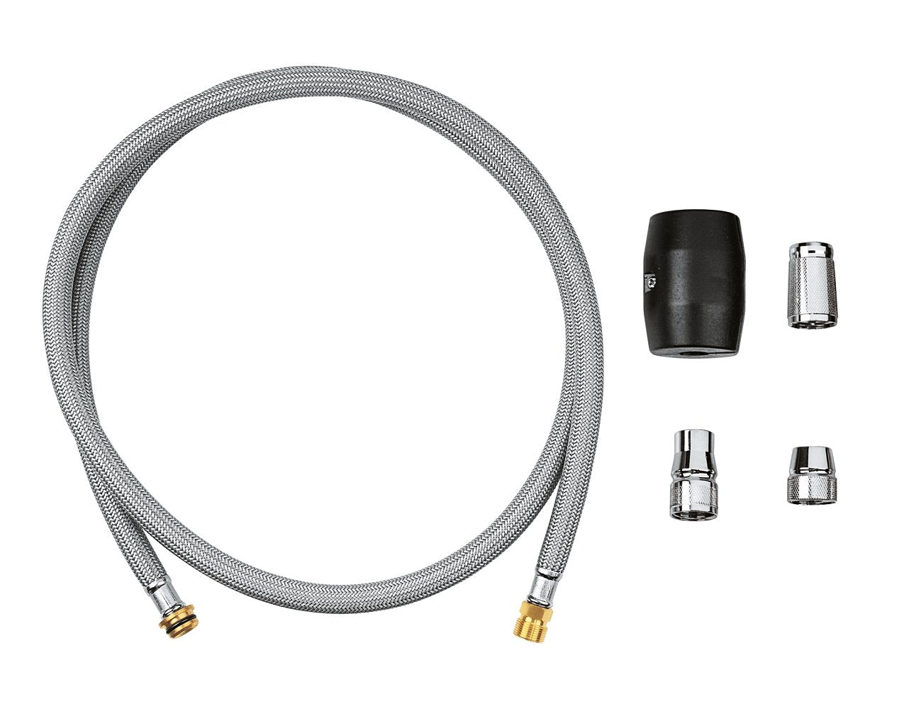 GROHE Hose for Sink Mixer with Pull-Out Dual Spray or Mousseur (Guarantees Easy Retraction & Smooth Docking Back to the Starting Position, Inc. Weight