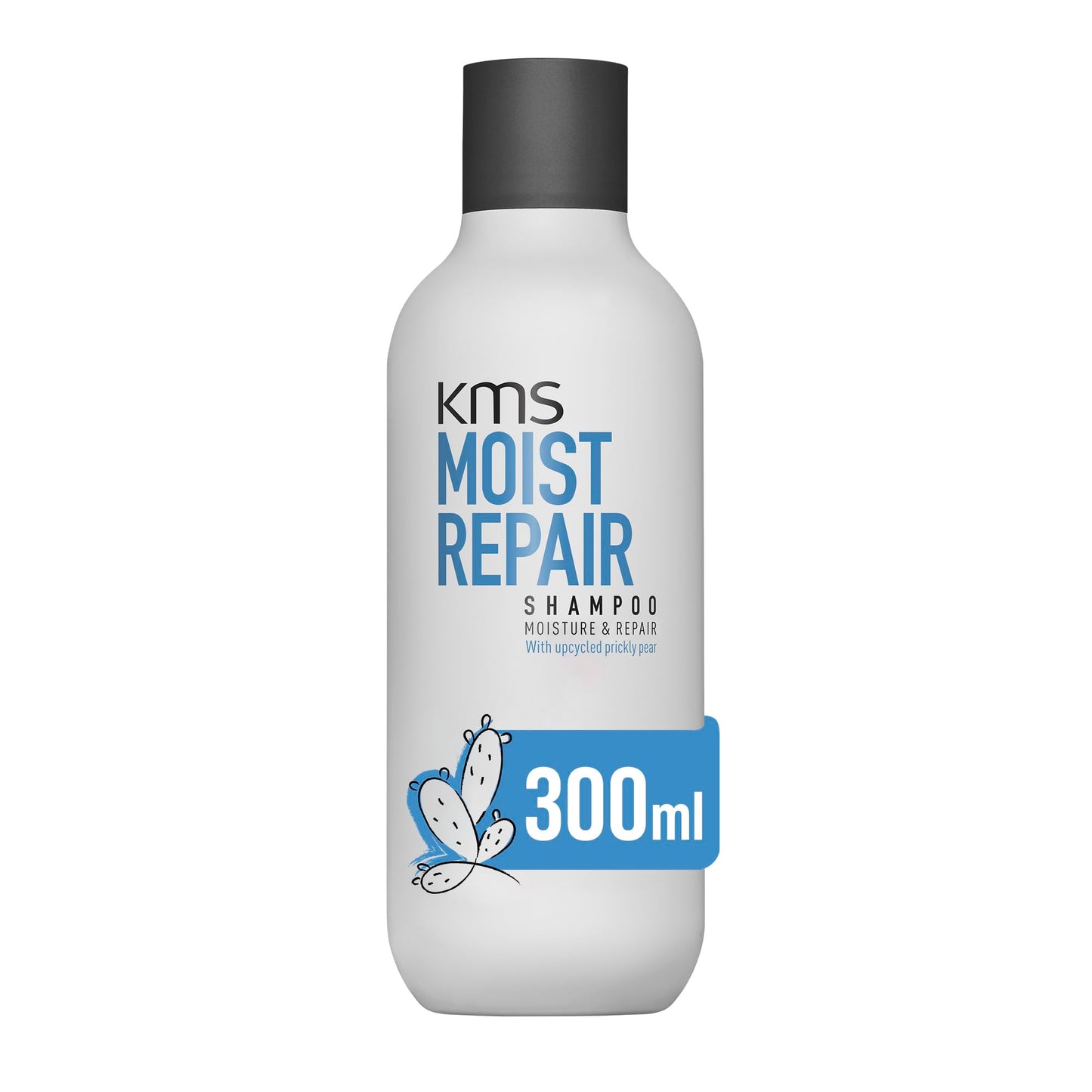 KMS MoistRepair Shampoo for Dry, Damaged Hair, 300ml, Repair, Moisturize, Protect, with Upcycled Prickly Pear, Vegan Formula