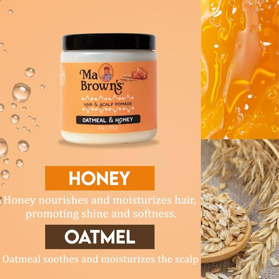 Ma Brown's Hair & Scalp Pomade: Nourishing & Styling for Healthy, Manageable Hair (8 oz)