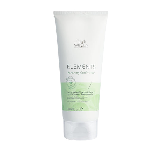 Wella Professionals Elements Renewing Conditioner - Gentle Care Anti-Frizz Detangling Conditioner With Aloe Vera - Protects Against Breakage, Cleanses