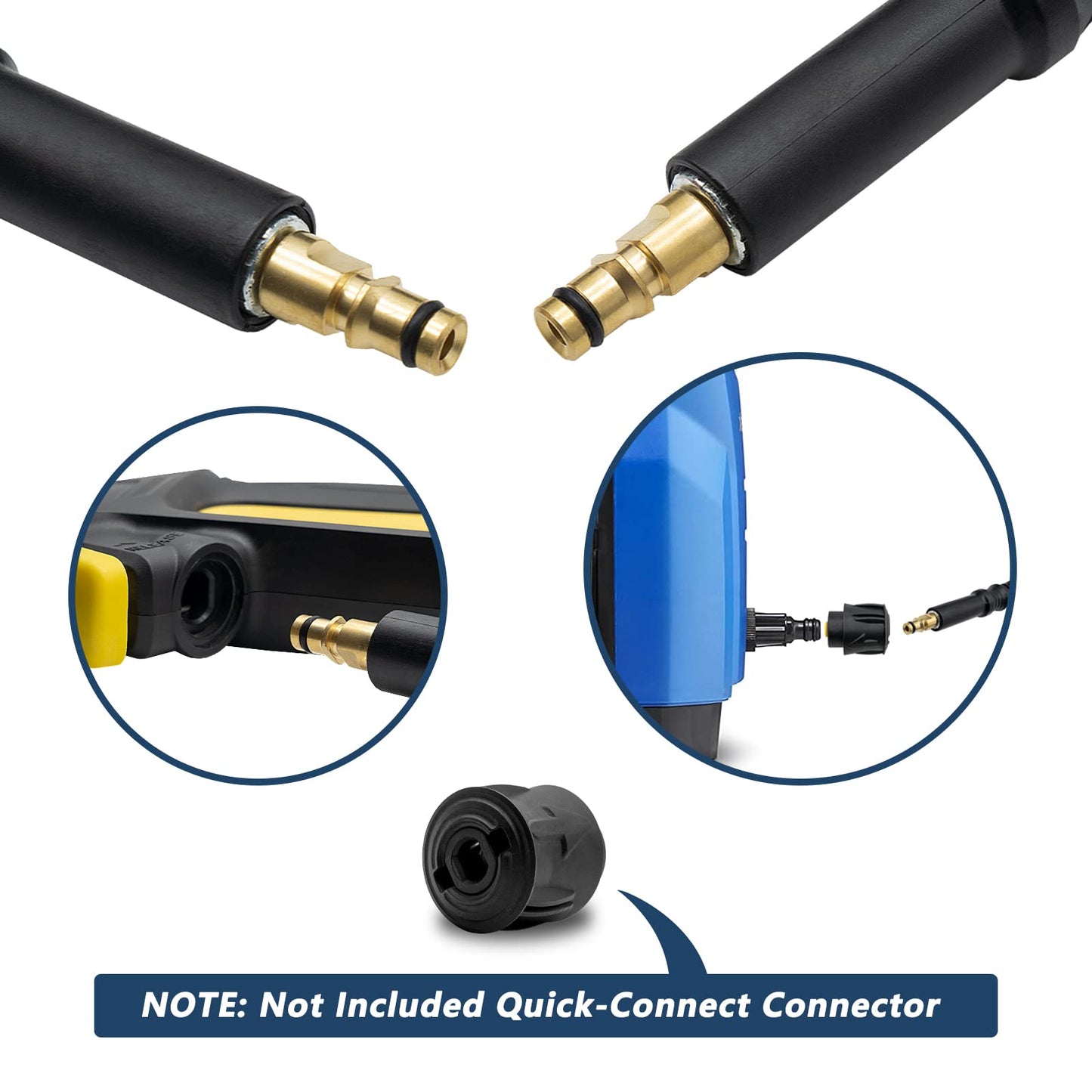DERASL K?rcher High Pressure Washer Hose Extension 10M (for Quick Connect Models) for Karcher K2 K3 K4 K5 K6 K7 (30m)