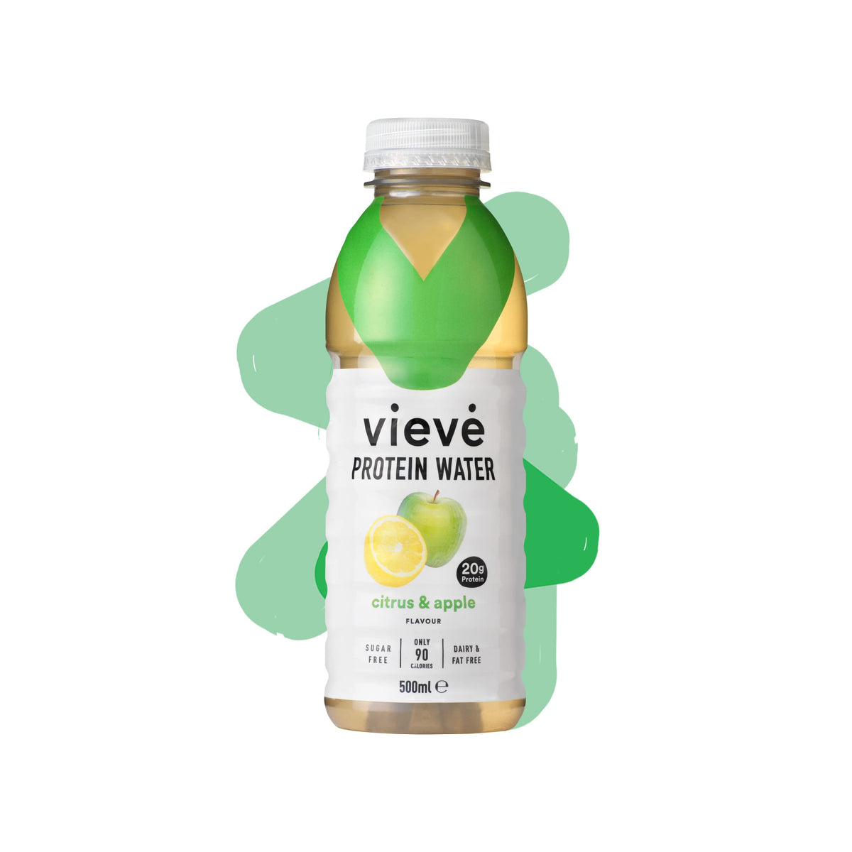 Vieve Protein Water 6x500ml - Citrus & Apple | 20g Protein, Sugar Free, Fat Free & Dairy Free | A Ready to Drink Alternative to Protein Powders &