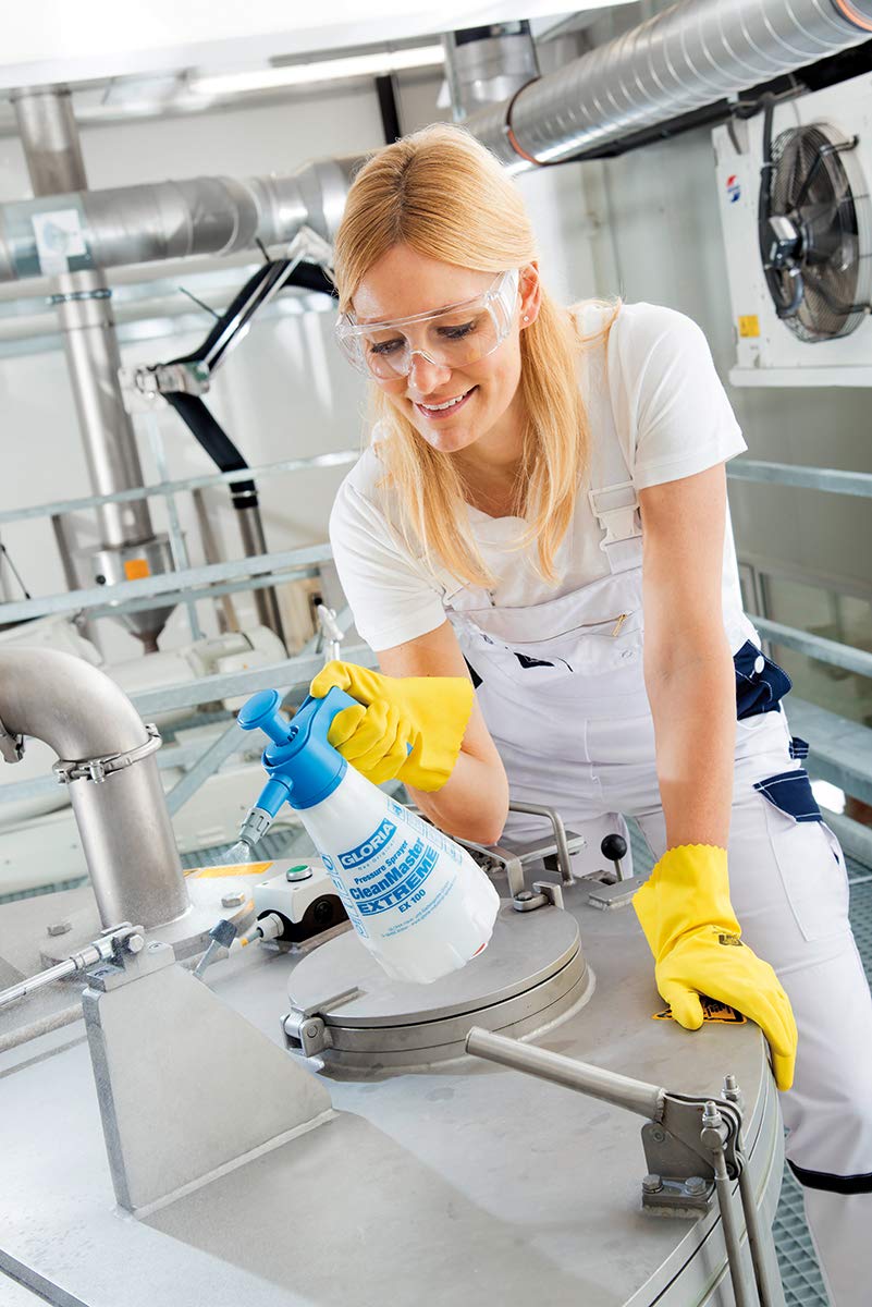 GLORIA CleanMaster Extreme EX 100 Pressure Sprayer 1 L Pressure Sprayer Ideal for Brake and Rim Cleaners pH 5 to 10