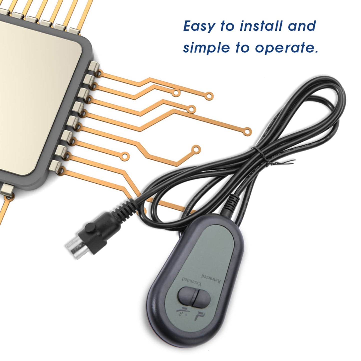 Recliner Chair Switch Controller,5 Pin Electric Recliner Switch Replacement with 2 Button,Hand Switch Controller for Recliners and Lifting Chair