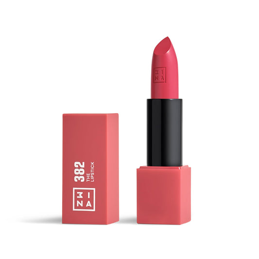 3INA MAKEUP - Vegan - The Lipstick 382 - Dark pink - Highly Pigmented Shades - Moisturizing Creamy Texture - Smooth Formula - Intense Color - Shiny