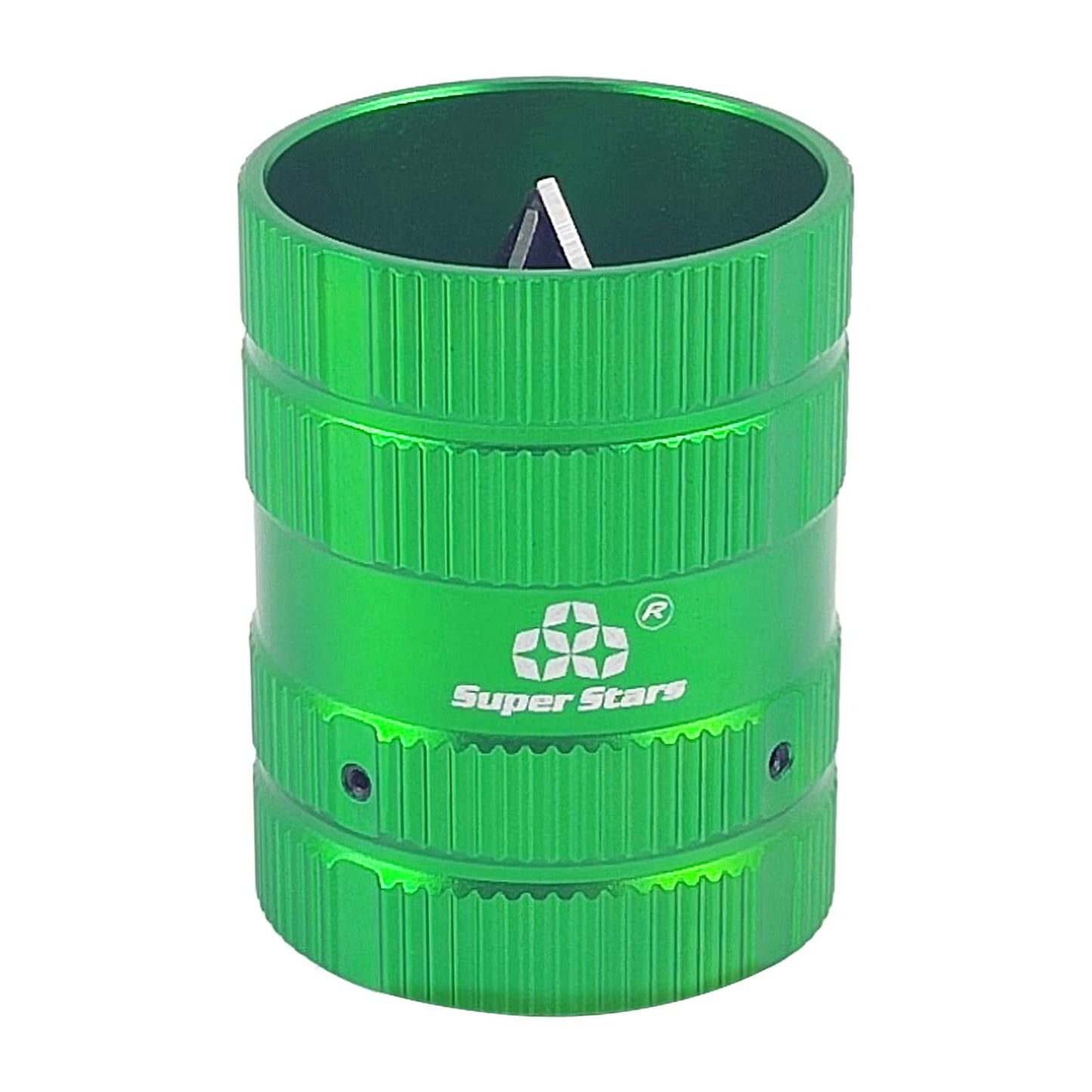 Pipe Reamer Tool, 50 ? 65mm Green Aluminum Alloy Deburring Tool, Universal Internal External Deburring Reamer 6-38mm, for Plastic, Copper Pipe, Metal,