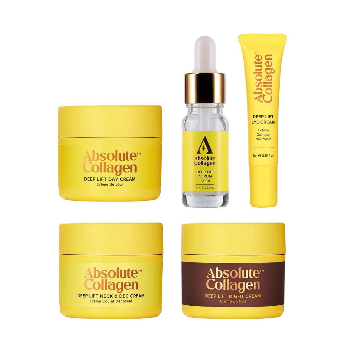 Absolute Collagen - Mighty Minis Travel Skincare Set ? Complete Deep Lift Anti-Ageing Collection for Youthful, Radiant Skin On-the-Go