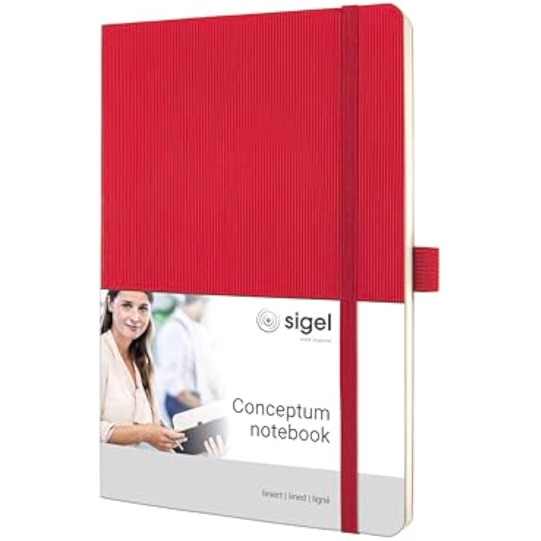 Sigel CONCEPTUM A5 Lined Softcover Notebook - Red