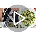 SUPMAKIN Safest Mandoline Vegetable Slicer, Potato Chip Cutter, Multifunctional Veg Chopper with 4 Cutting Modes to Slice, Dice, Chop, Julienne, Best Kitchen Gadgets Once for All Blue