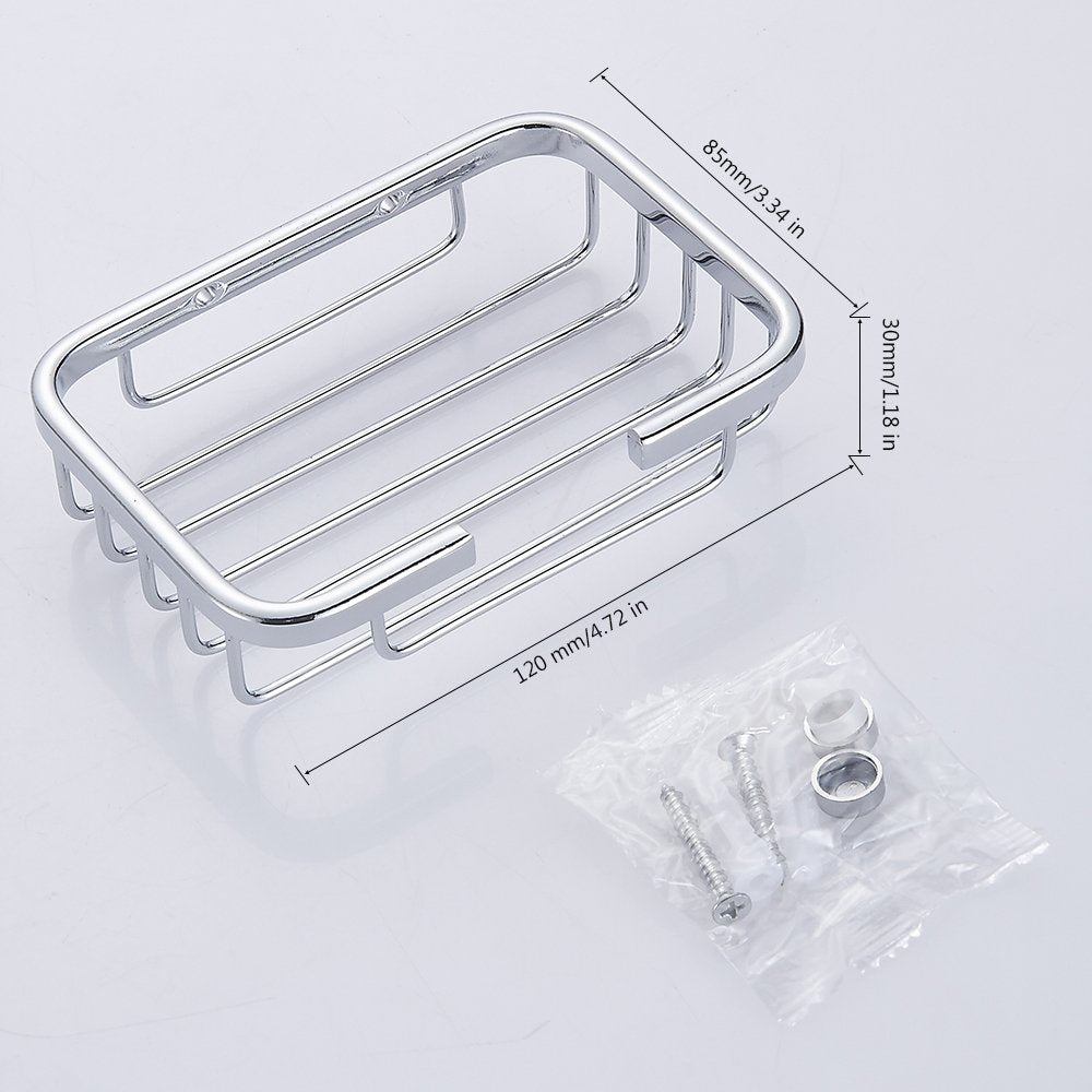 Stainless Steel Soap Dishes Wall Mounted Shower Soap Holder Soap saver Wall mounted Soap Dish Shower ，Wire Soap Basket Kitchen Bathroom
