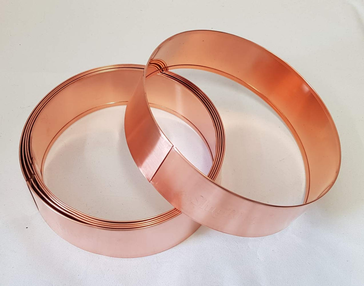 Copper Slug and Snail repellent Rings 17cm pack of 6