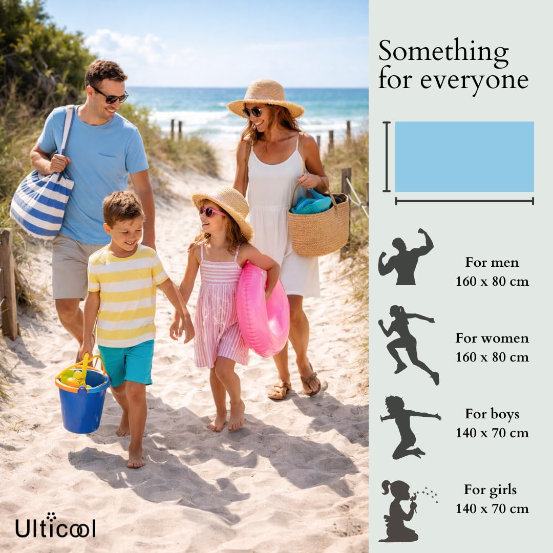 Ulticool Microfibre Children's Towel 140 x 70 cm - Rainbow Flag Unicorn - Lightweight Travel Towel Quick-Drying Bath Towel Beach Towel Microfibre