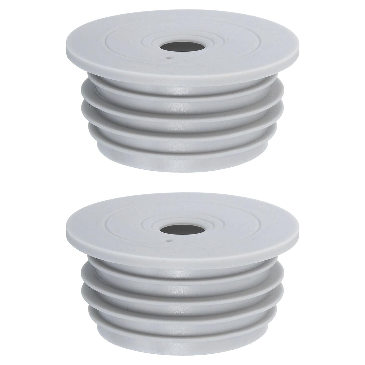sourcing map 2Pcs Drain Pipe Seal Ring, Silicone Ring Washing Machine Sealing Plug, Anti-Odor Floor Drain Plug Sewer Pipe Seal Ring Sealing Covers for