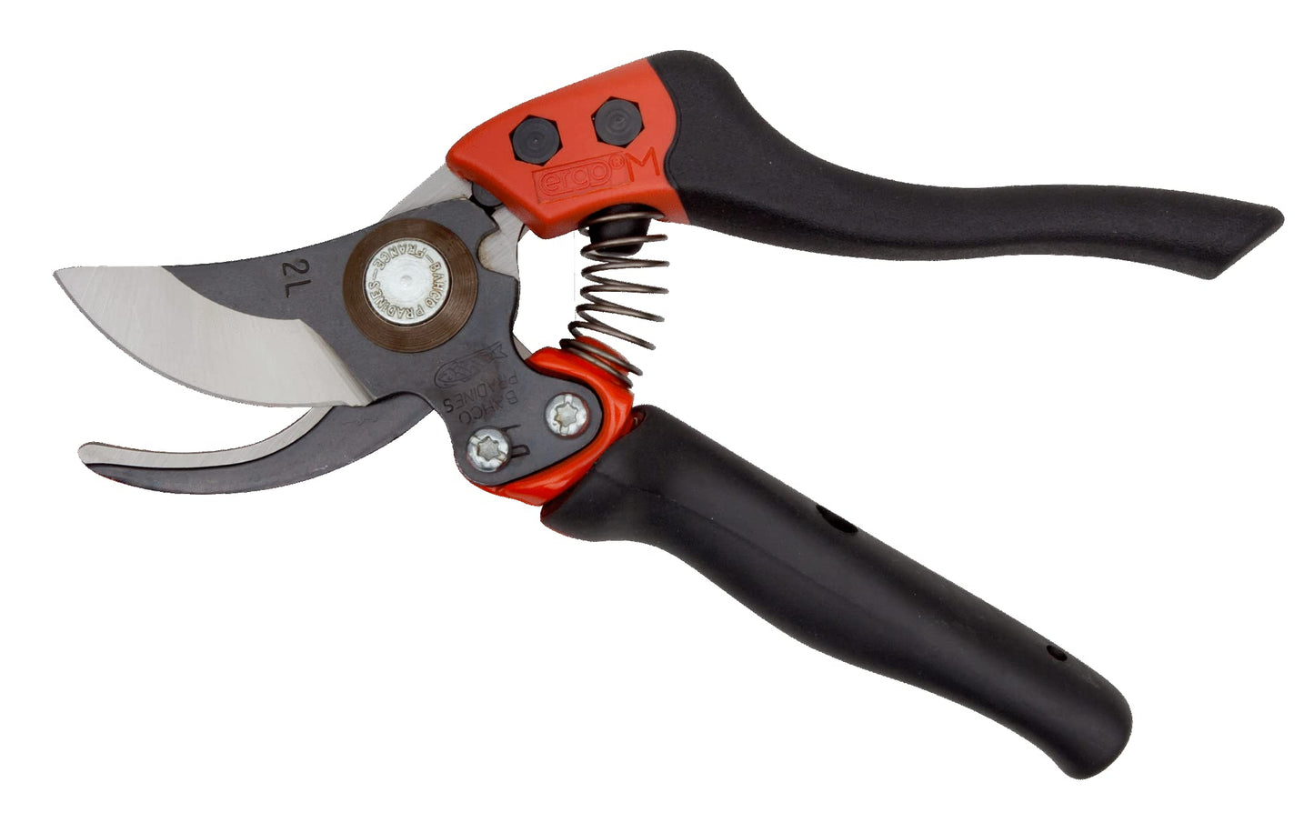 BAHCO PXR-M2 Ergo Medium Bypass Secateurs with Rotating Handle, Multi-Colour, Size 2