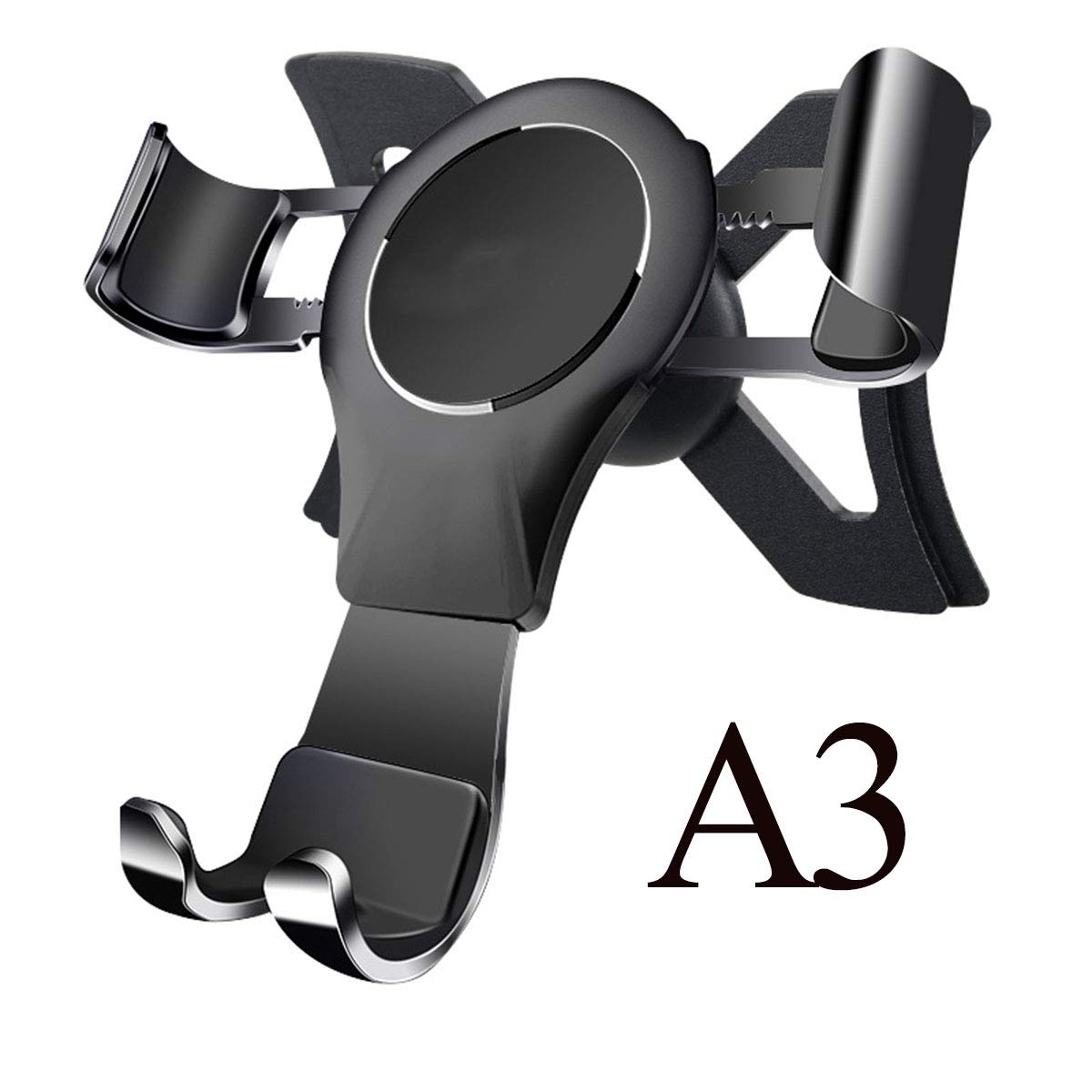 NewTH Phone Holder for Audi A3 8V, 360? Rotation Gravity Auto Lock Stable No Jitter Easy Mount Aluminum Alloy Car Mobile Phone Stand Mount for Audi A3