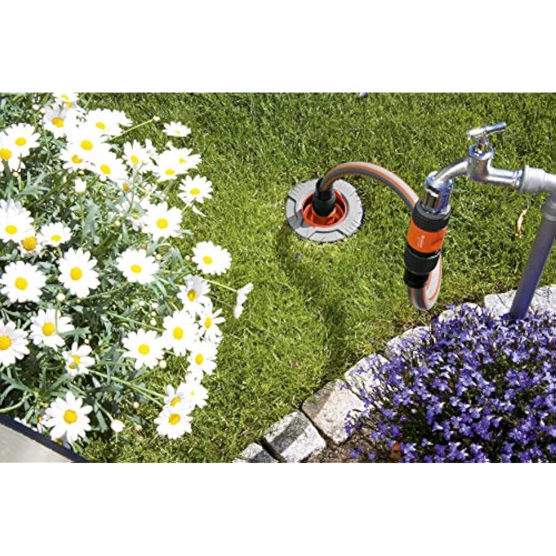 Gardena Premium Superflex Hose, 13 mm (1/2 inch), 50 m: Garden Hose with Power Grip Profile, 35 bar Burst Pressure, Highly Flexible, Keeps its Shape, Frost/UV Resistant (18096-20)