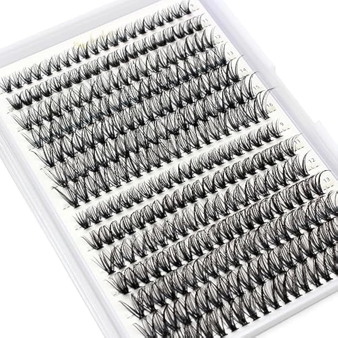 Bransfy False Eyelashes Clusters 280pcs DIY Eyelash Extension D Curl Long Individual Lashes Mixed Faux Mink Lash Clusters Extensions(30D+40D-0.07D 9-16mm)