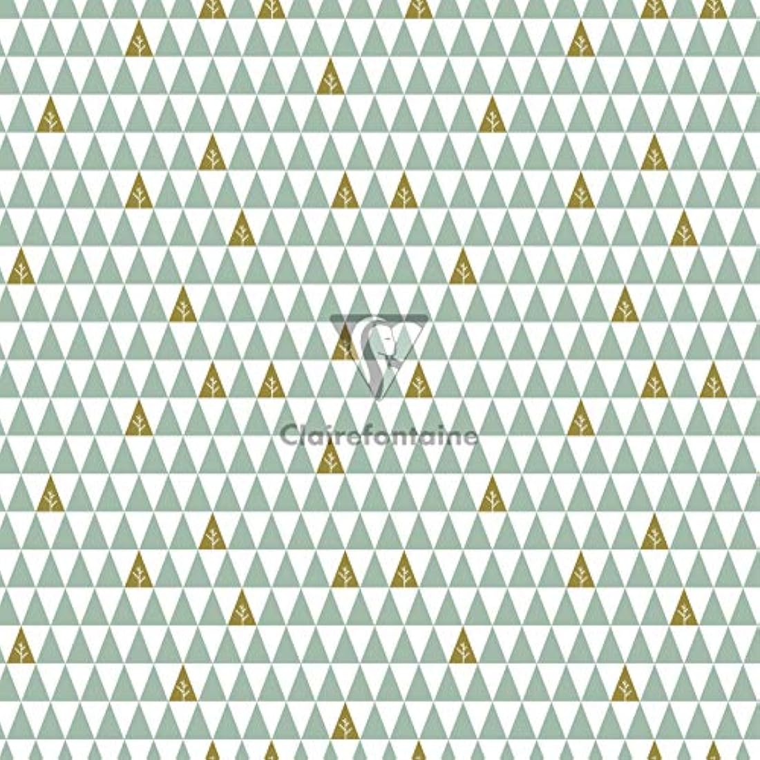 Clairefontaine 201965AMZC - A Box of 10 Rolls of Gift Wrapping Paper - Excellia 80g Paper - Dimensions: 5x0.70m - Pattern: Christmas, Pink, Gold, Fir Trees, Deer, Stars - Gift Wrapped