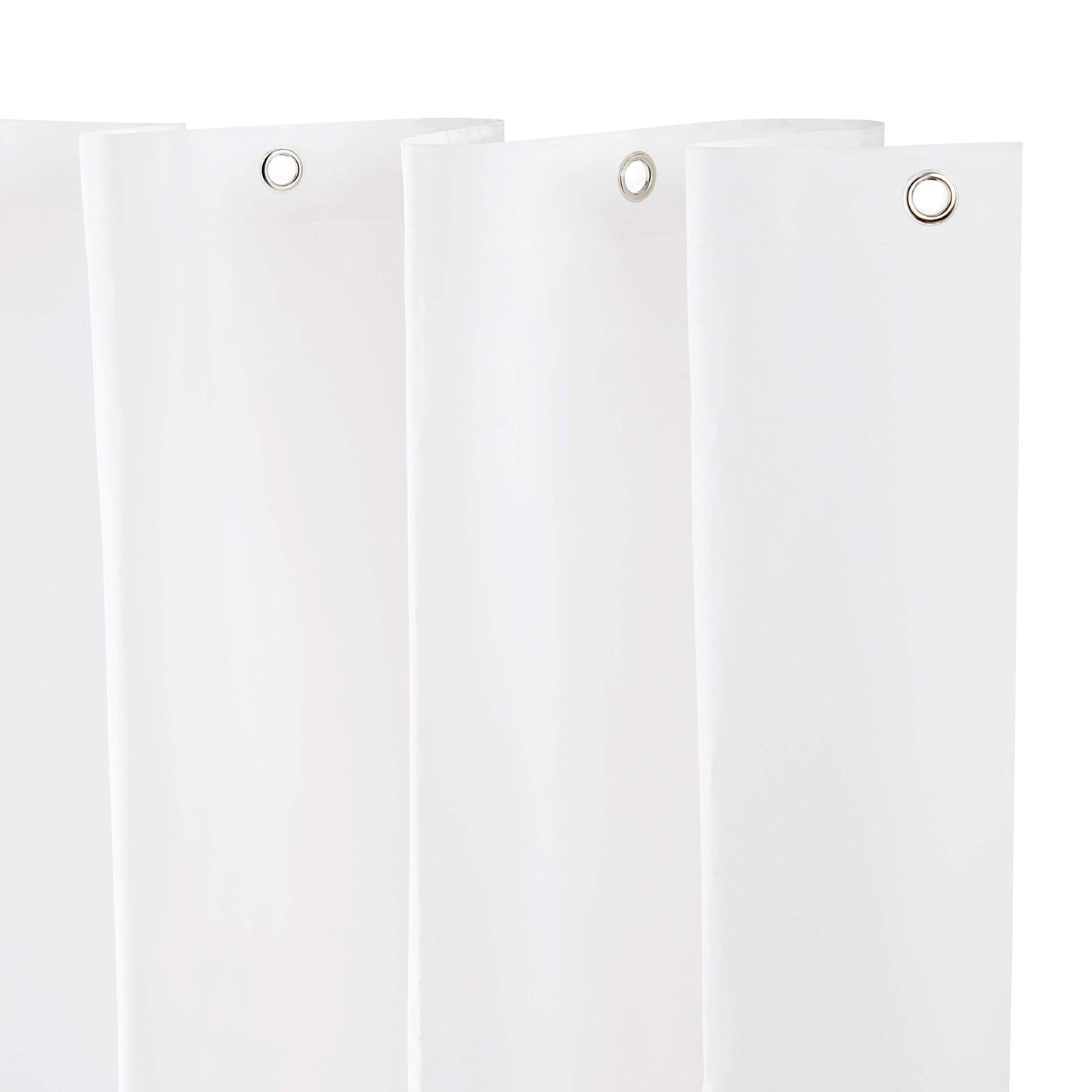 Kenney KN61440PK2 Medium Weight 5 Gauge Waterproof PEVA Shower Curtain Liner with Rust-Resistant Metal Grommets and Weighted Magnetic Hem for