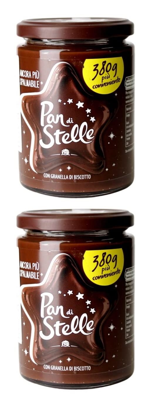 Pan di Stelle Hazelnut and Cocoa Spread - 2 Packs of 330g - [660g]