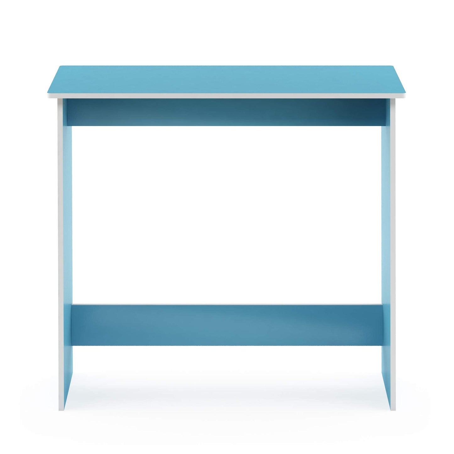 Furinno Simplistic Computer Desk, Study Desk, Writing Desk, Light Blue/White,39.1 (D) x 79.5 (W) x 75.7 (H) cm