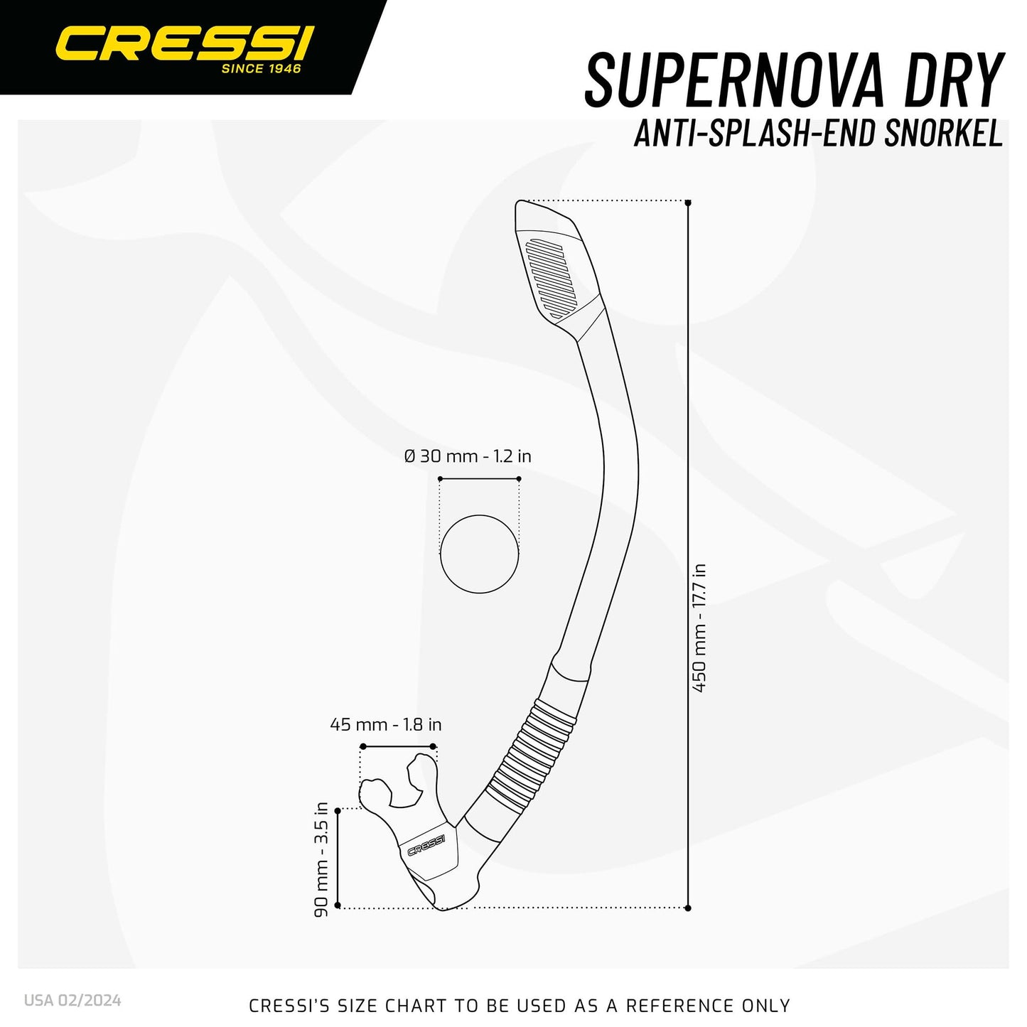 CRESSI F-Dual + Supernova Dry Combo - Unisex Diving Mask F-Dual rimless and Dry Snorkel for Snorkelling and Scuba Diving, Colour White Pink/Clear