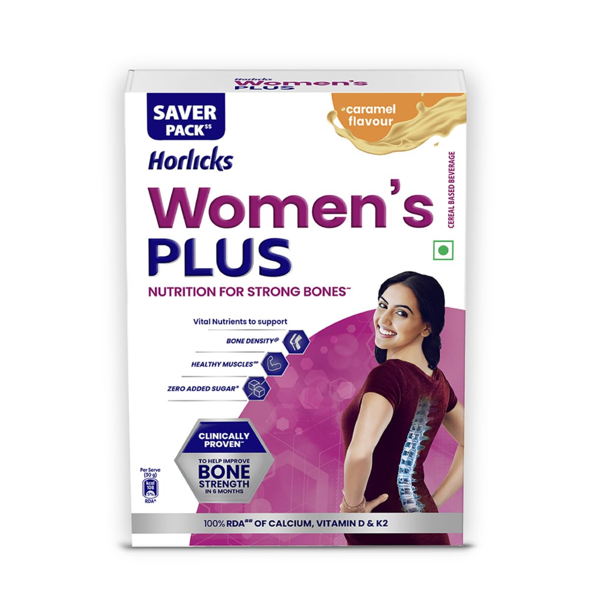 Women's Horlicks Health and Nutrition Drink - 400 g Refill Pack (Caramel Flavor)