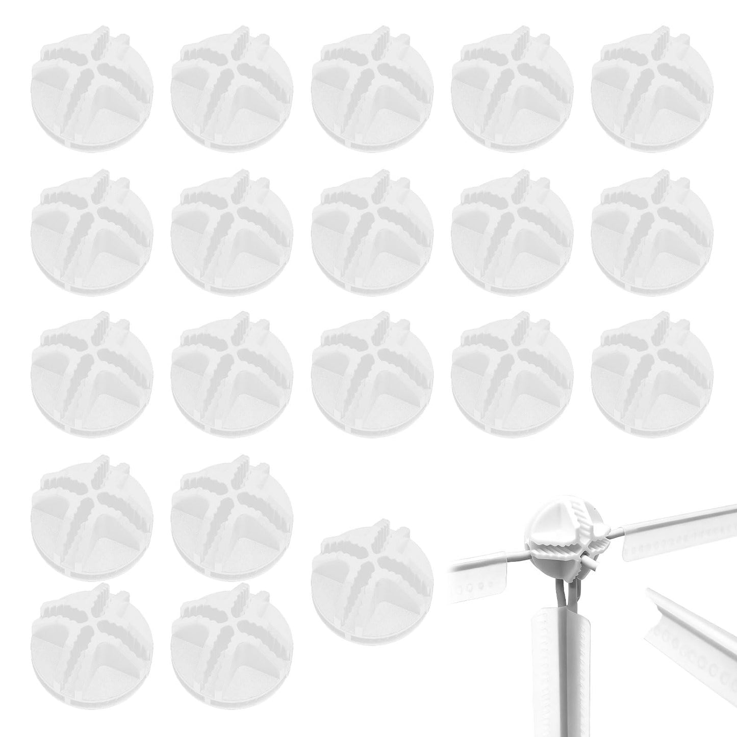 Miiqxx 20Pcs Wire Cube Storage Unit White Modular Storage Wire Storage Cube Connectors St orage Cub e Connectors Cube Cage Connector Plastic Grid Wi