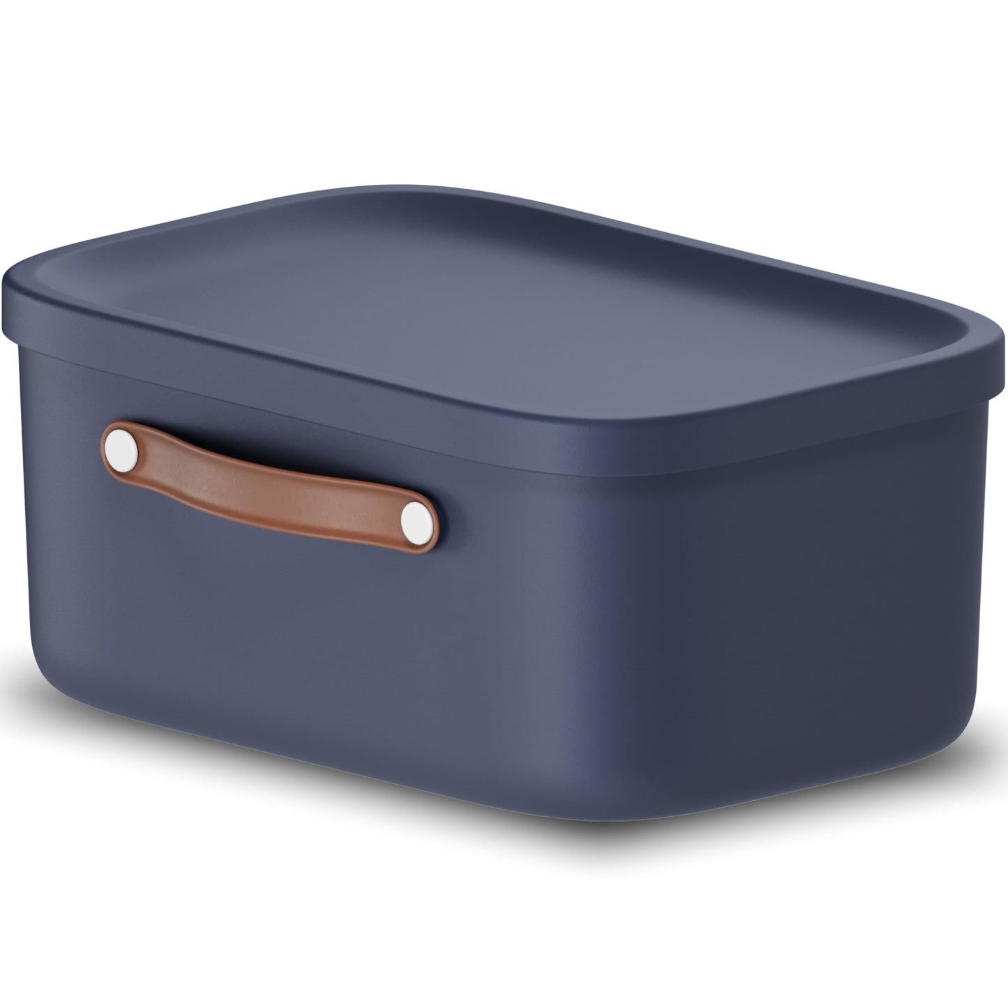Rotho Maloja Storage box 12 l, Plastic (PP recycled), 12 (39.5 x 26.5 x 17.7 cm), Blue