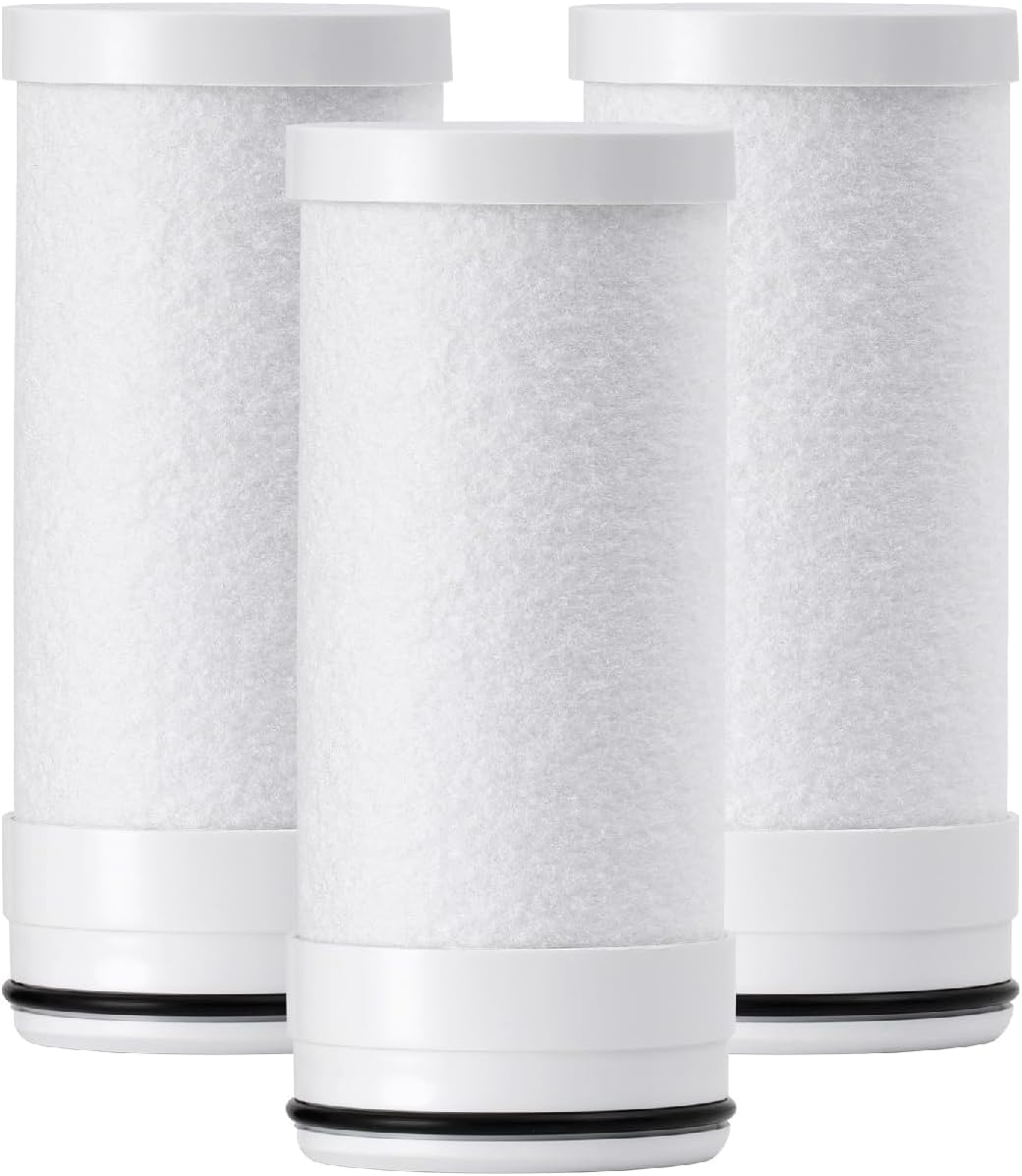 Waterdrop WD-FF-03A Replacement Filter, Water Filter Tap, Carbon Block Filter Replacement for WD-FC-01, WD-FC-06, Reduces Chlorine, Heavy Metals and