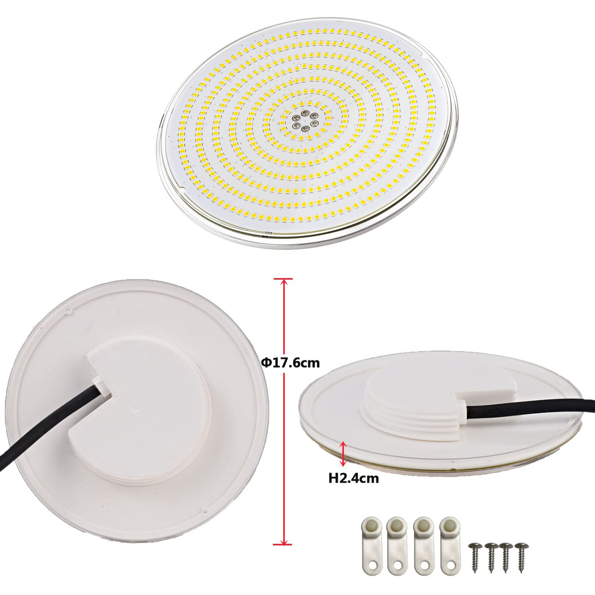 LyLmLe LED Swimming Pool Light Resin Filled, 35W PAR56 Submersible Underwater Lamp (Equivalent 300W Halogen Bulbs), Super Bright Spotlight, 3500lm,