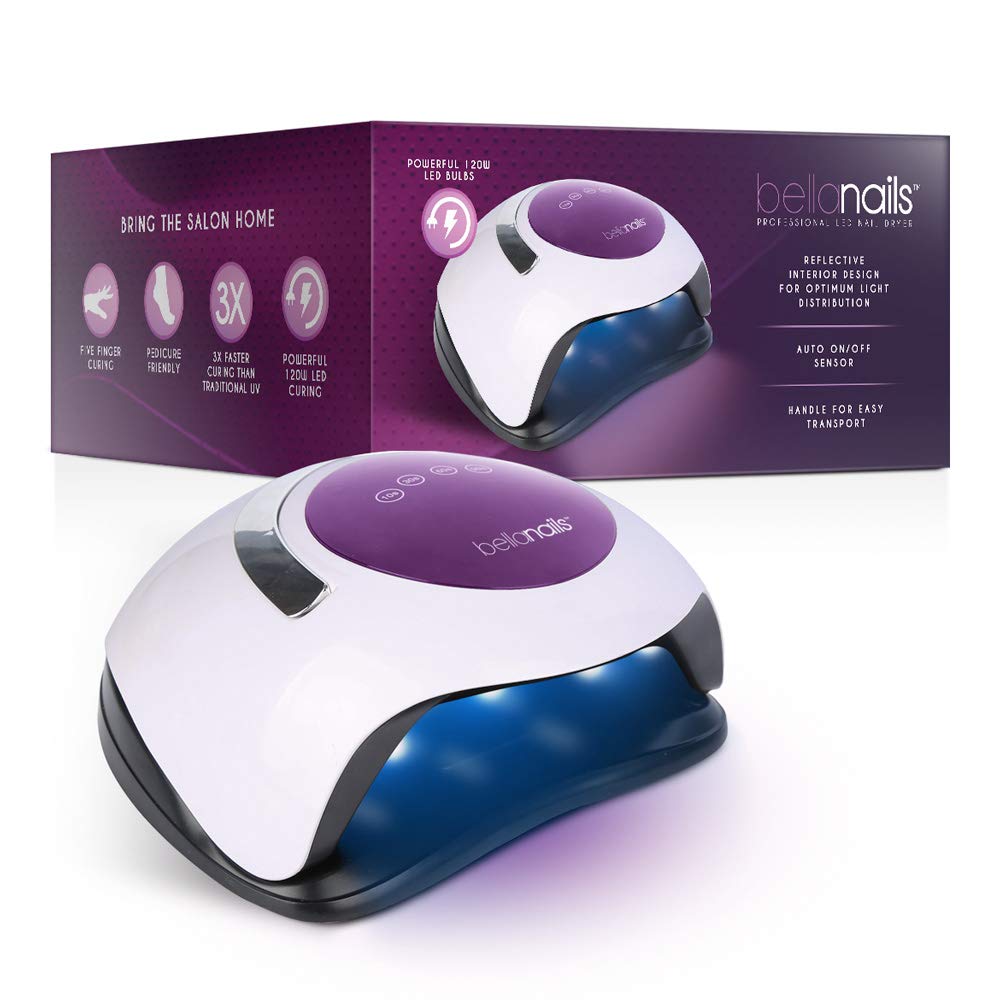 Professional LED Gel Nail Lamp for Home or Salon Use, Gel Nail Polish Dryer, 3X Faster Than Traditional UV Nail Lamp Nail Dryer Curing Lamps, 4 Time
